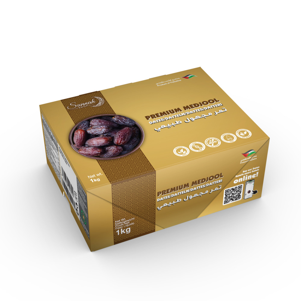 Premium Jumbo Medjool Datteln Packaging 1kg
