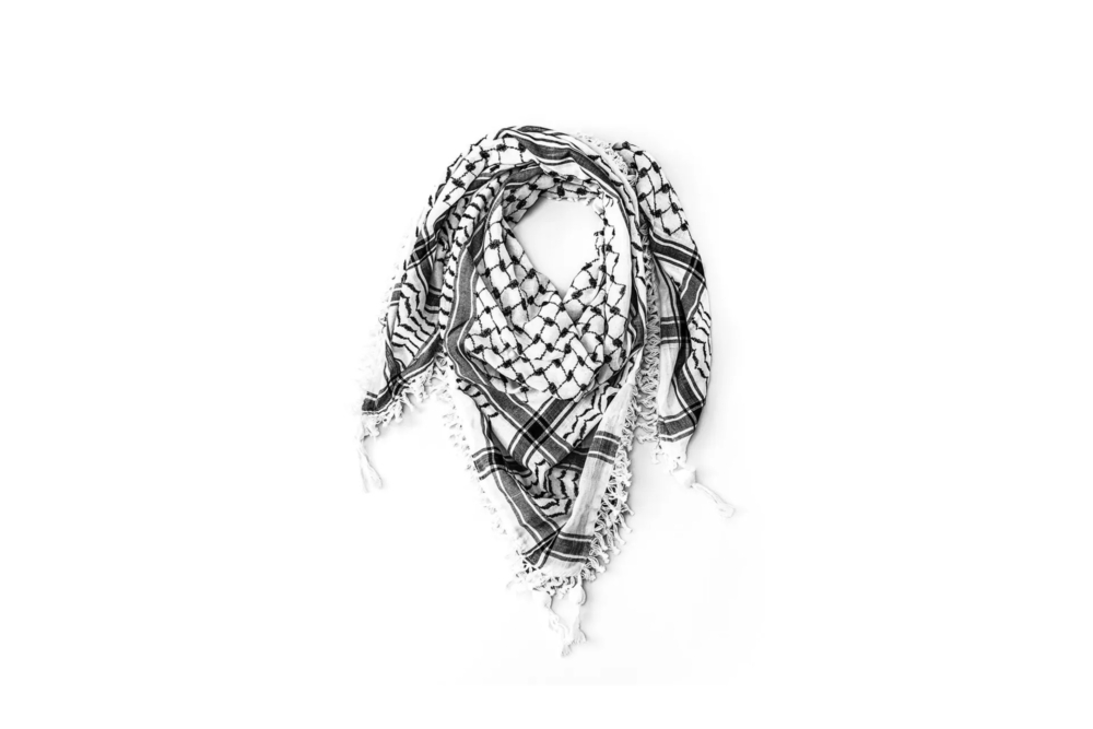 Kufiya, black and white
