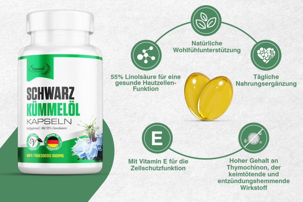 Schwarzkümmelöl Kapseln gesundheitliche Vorteile